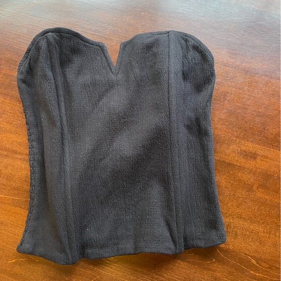 Anthropologie NWT bustier top with boning; smocked back, XS & M but runs large - Picture 11 of 16